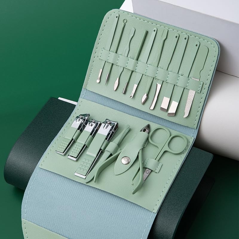 Mens Grooming Kit Gift Set - Luxuriöses Tragbares Lederetui 16-in-1 Verbessertes Professionelles