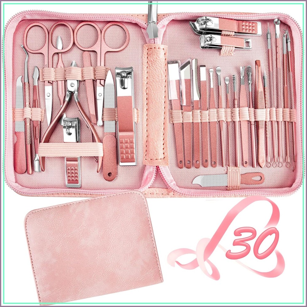 Men'S Grooming Images - 30-in-1 Professionelles Maniküre-Set - Komplettes Nagelknipser-Kit