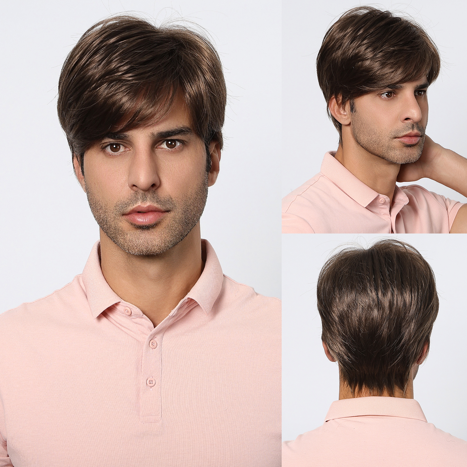 Men'S Grooming Salon - Kurze gerade Bob Pixie Cut Perücken