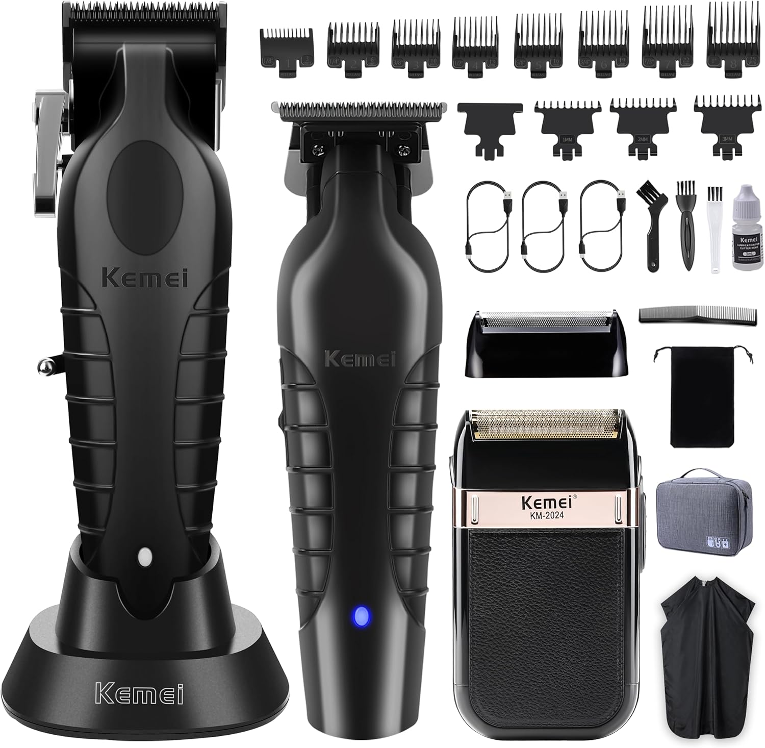 Men'S Grooming Images - Professionelles Haarschneideset, Kabelloser Bartschneider & Elektrischer