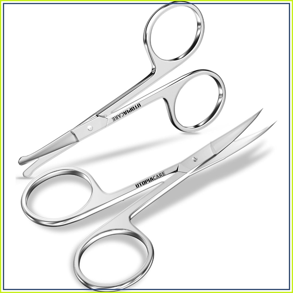 Men'S Grooming Images - Präzisions-Augenbrauenschere, Edelstahl-Kleinschere für Männer & Frauen,