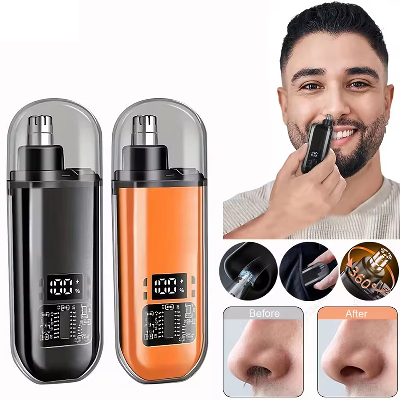 Men'S Grooming Salon - Nasenhaartrimmer, tragbarer Nasen- und Ohrenhaarentferner, wiederaufladbarer