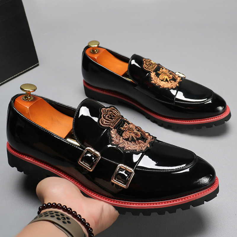 Men'S Grooming Oxford - Neue Luxus-Herrenschuhe aus Wildleder mit Stickerei,