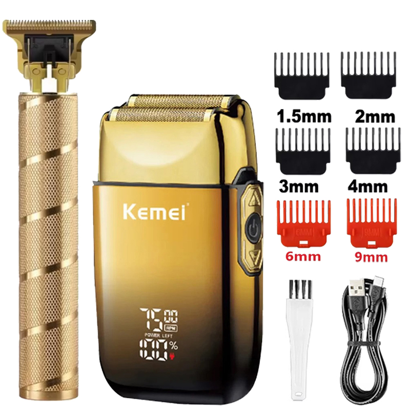 Mens Grooming Box - Kemei KM-TX10 T9 Haarschneider Elektrischer Rasierer
