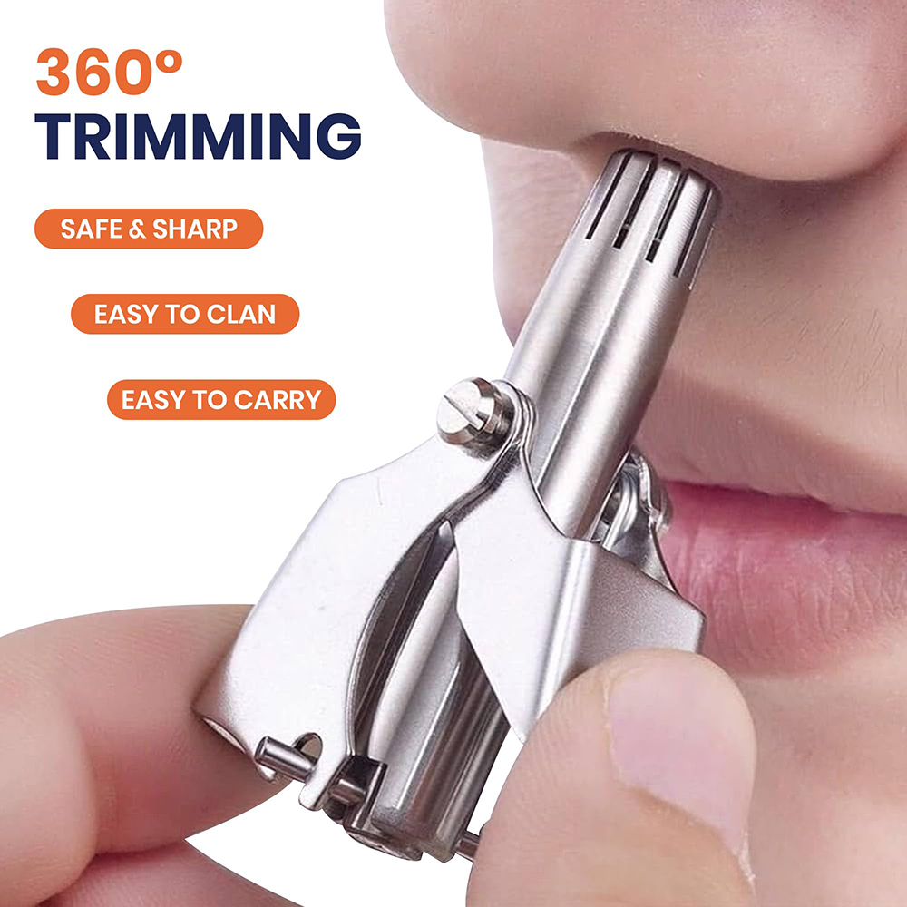 Men'S Grooming Electric Trimmer - Tragbarer manueller Nasen- und Ohrhaarschneider aus