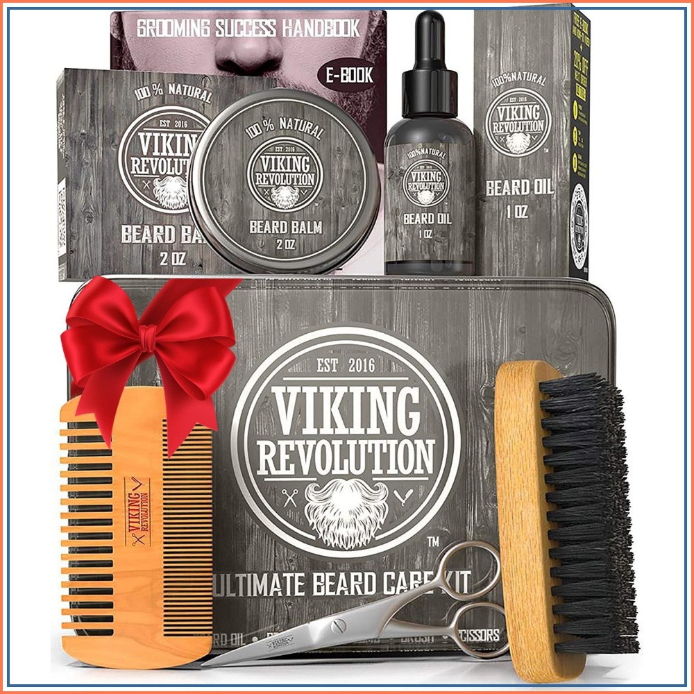 Men'S Grooming Images - Ultimatives Bartpflege-Set: Bürste, Kamm, Öl, Balsam,