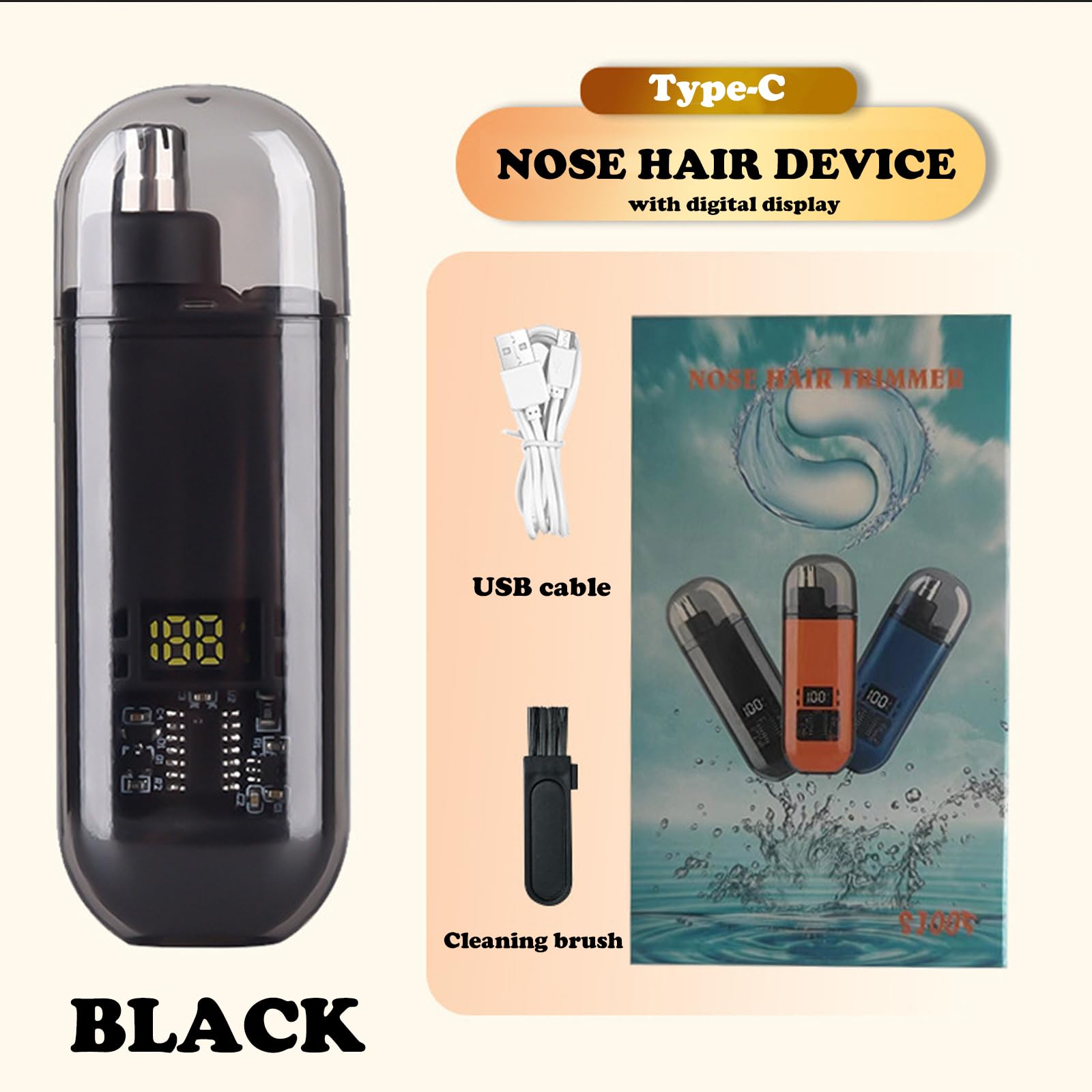 Nasen- und Ohrhaartrimmer USB- – Men'S Grooming Salon Bewertung und Preis
