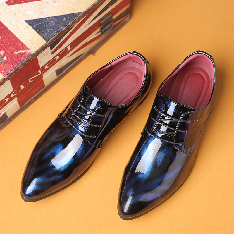 Weinrote Lackleder-Spitzschuhe – Men'S Grooming Oxford Bewertung und Preis