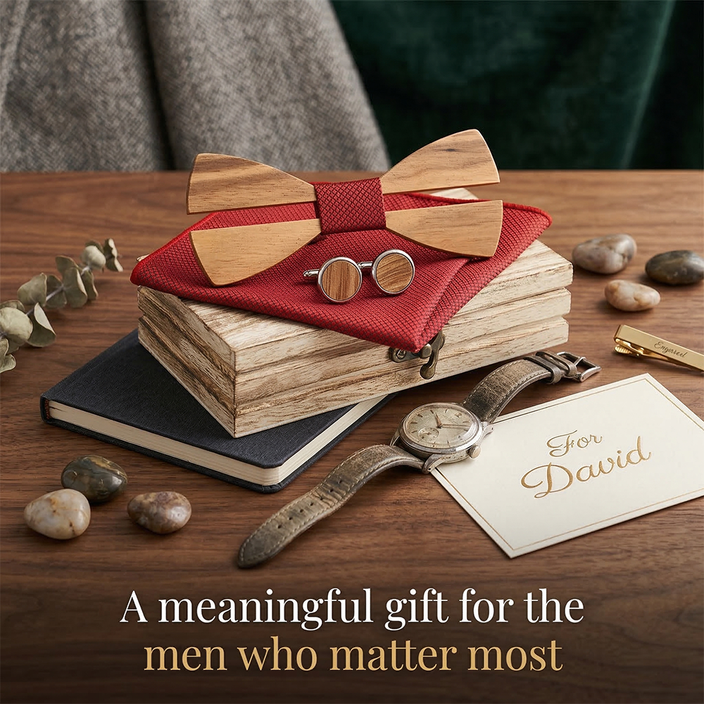 Herren-Holzfliege-Set: Minimal – Mens Grooming Box Bewertung und Preis