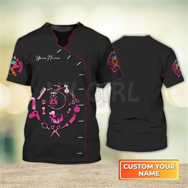 Sommer-Hundegroomer 3D-T-Shirt – Men'S Grooming Salon Bewertung und Preis