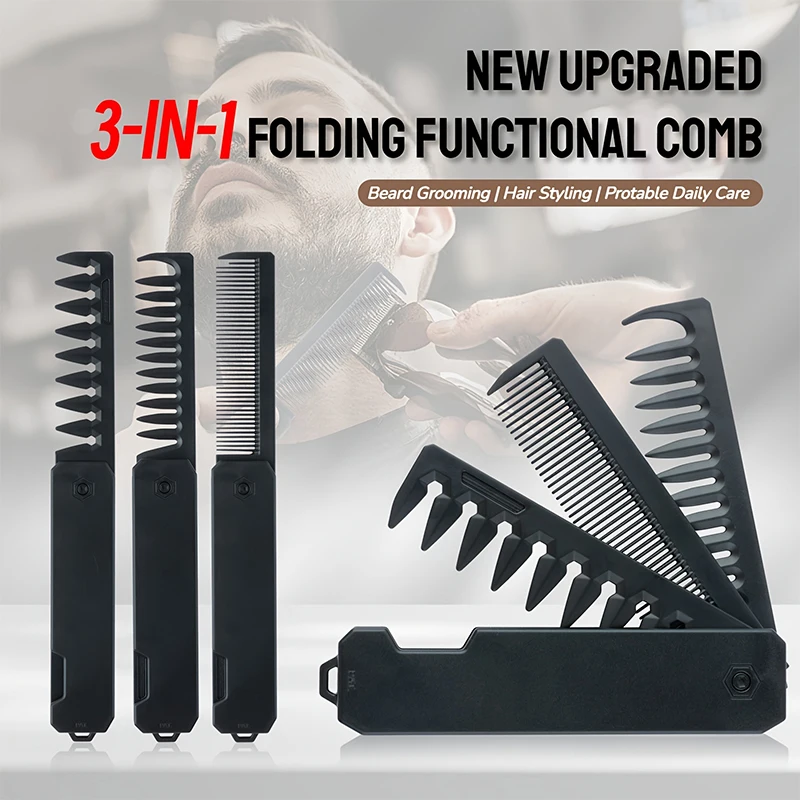 3-in-1 faltbarer Bartkamm für  – Mens Grooming Box Bewertung und Preis