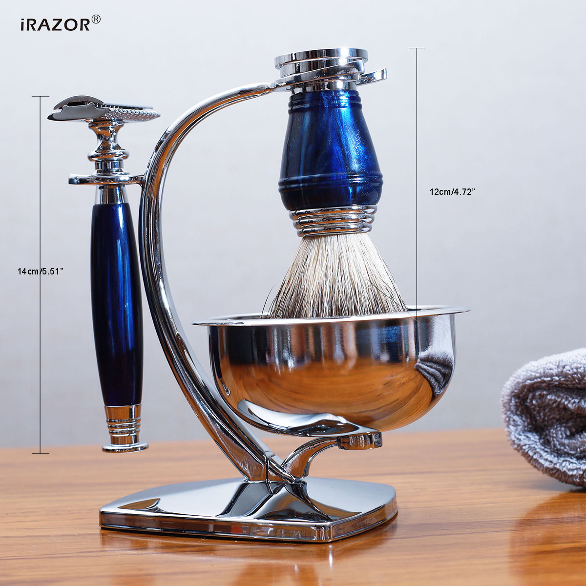 iRAZOR Royal Blue Luxus-Rasier – Mens Grooming Kit Gift Set Bewertung und Preis