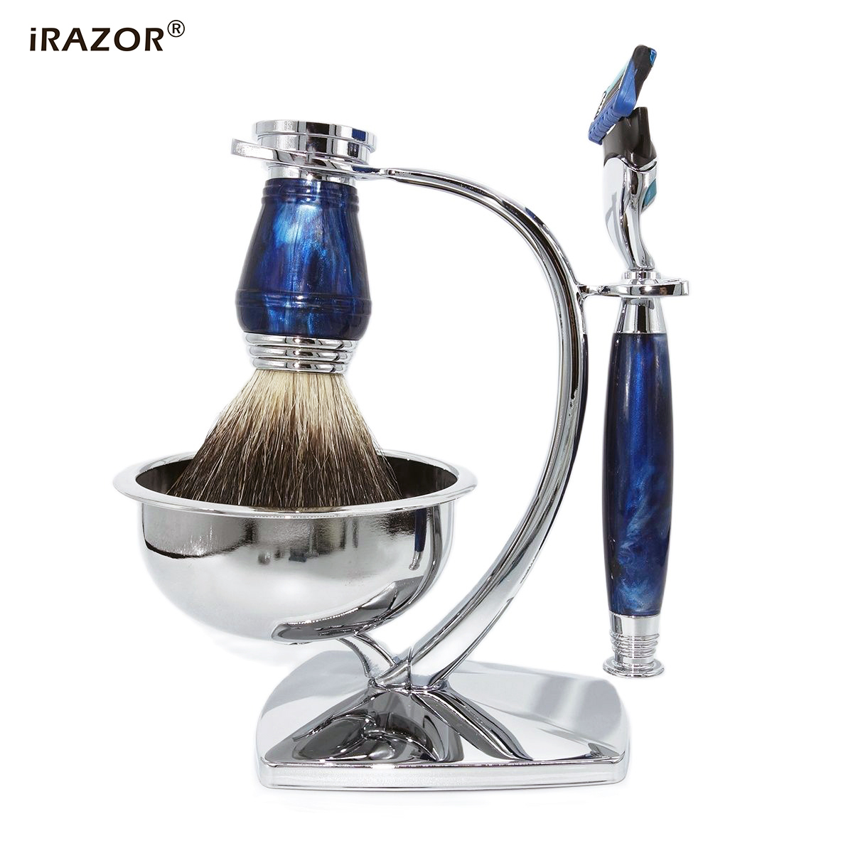 iRAZOR Royal Blue Luxus-Rasier – Mens Grooming Kit Gift Set Bewertung und Preis