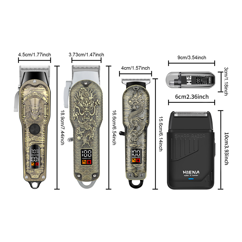 HIENA 5-teiliges Professionell – Men'S Grooming Electric Trimmer Bewertung und Preis