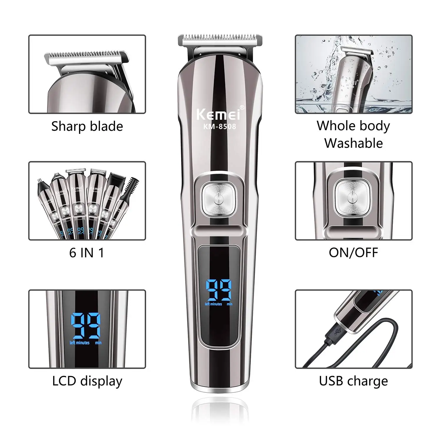 Kemei Professioneller Multifun – Mens Grooming Box Bewertung und Preis