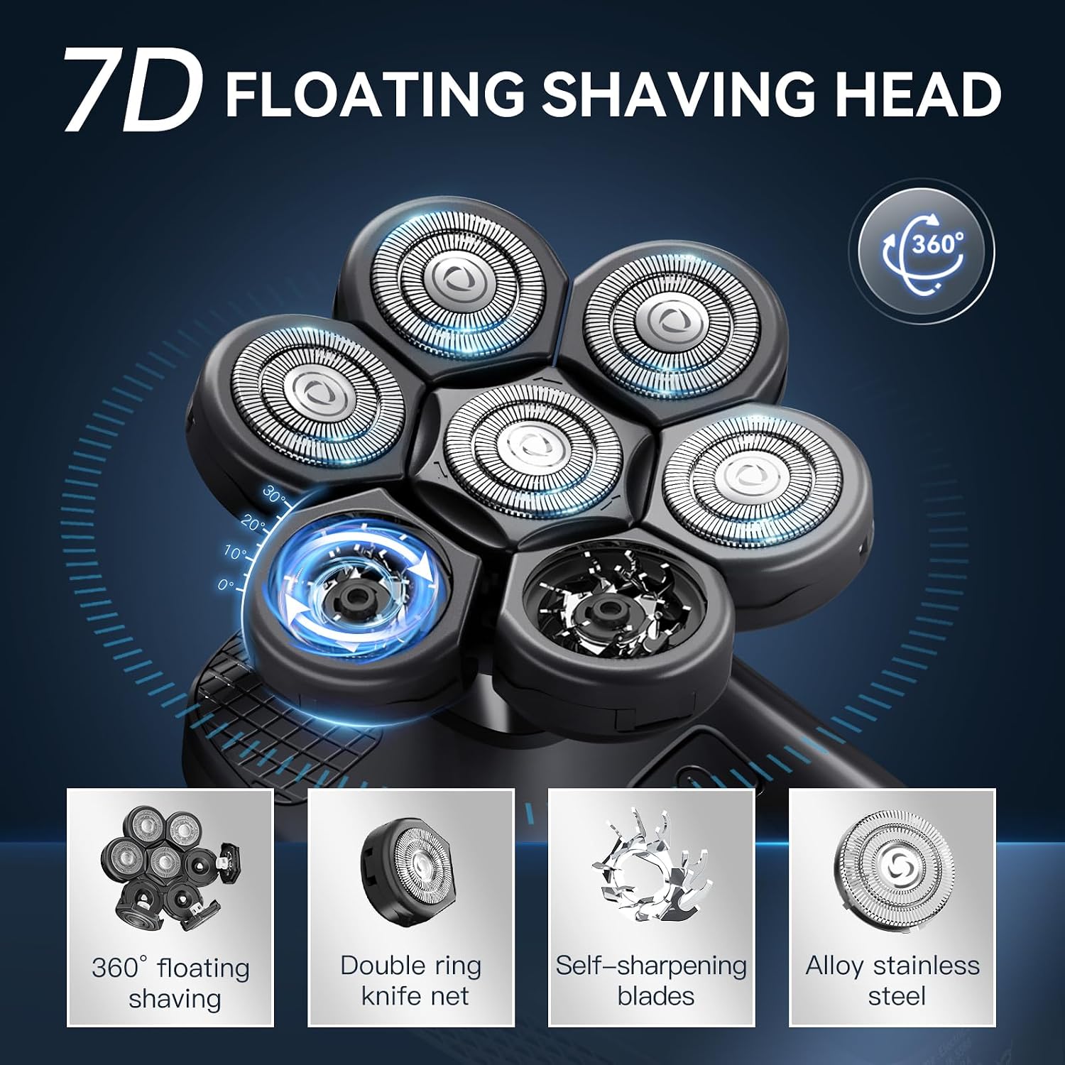 7D Kopfrasierer für Glatzköpfi – Men'S Grooming Images Bewertung und Preis